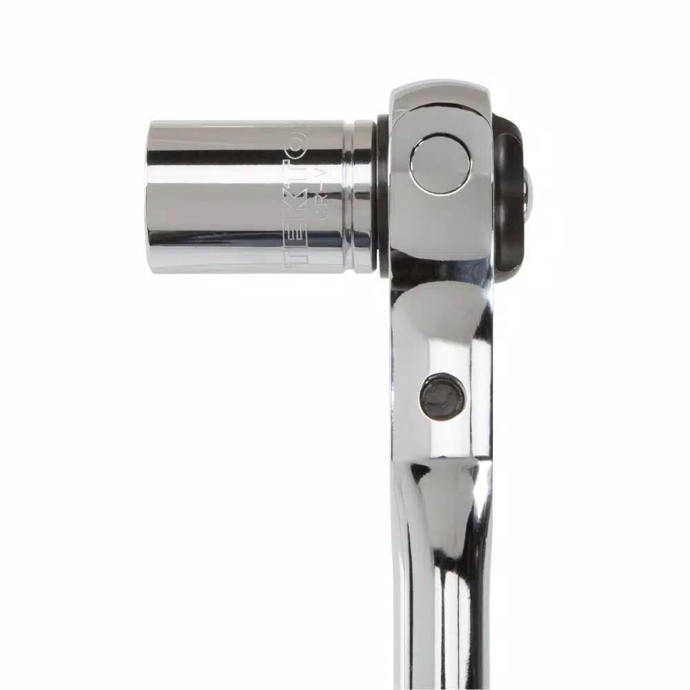 TEKTON 3/8 in. Drive 9 in. Swivel Head Ratchet, 72-Tooth