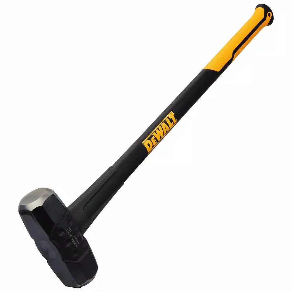 DEWALT 12 lb. Exo-Core Sledge Hammer with 33.3 in. Fiberglass Handle