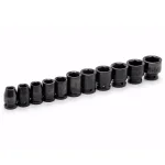 Husky 11-Piece 1/2 in. Drive SAE Standard Impact Socket Set thumbnail 5
