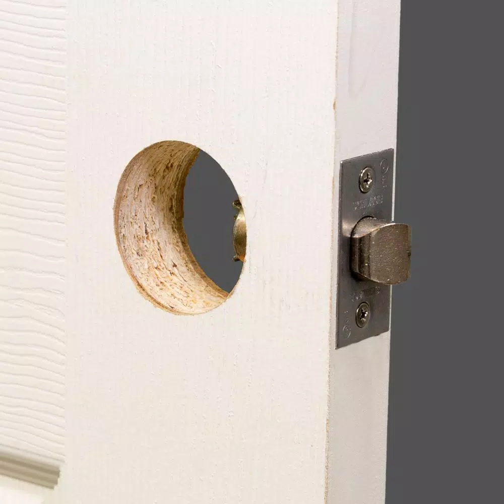 MIBRO Carbon Steel Door Lock and Deadbolt Installation Kit for Wood Doors