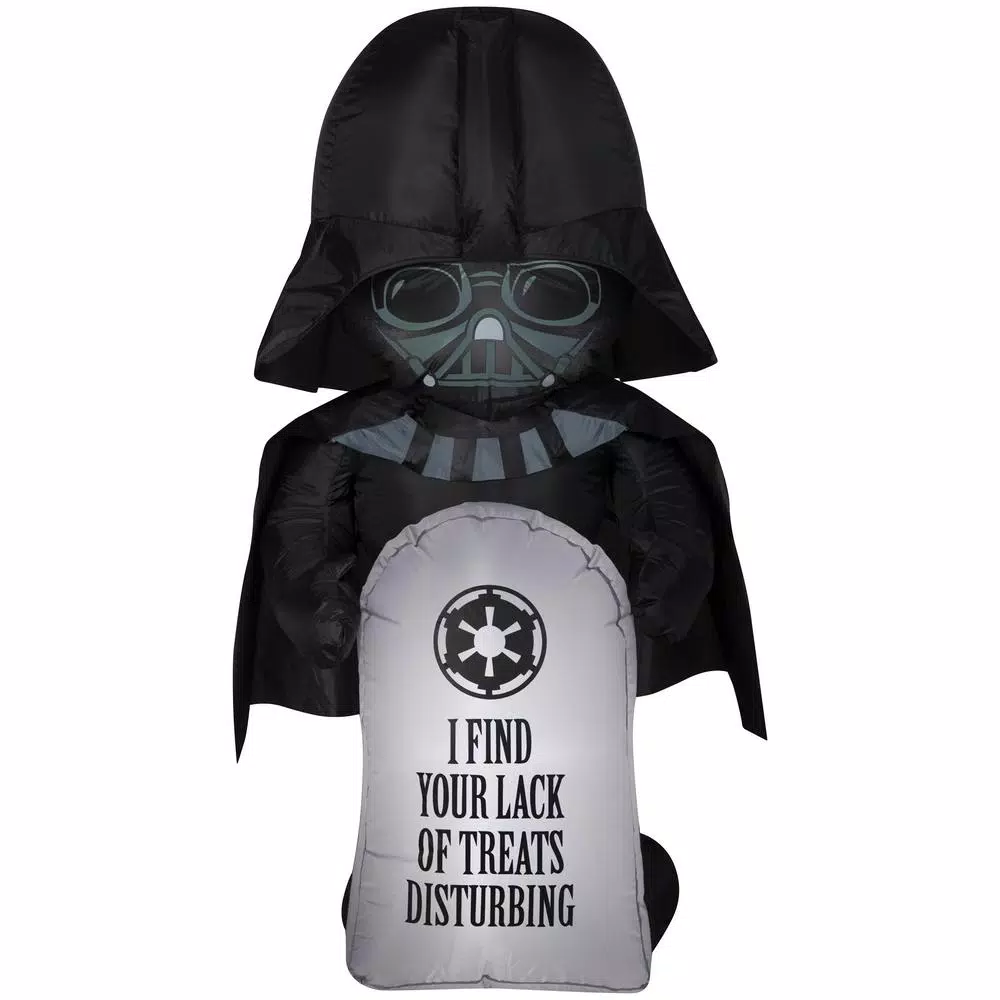 Gemmy Star Wars Airblown Inflatables 3.5 ft. Darth Vader with Tombstone Halloween Decoration