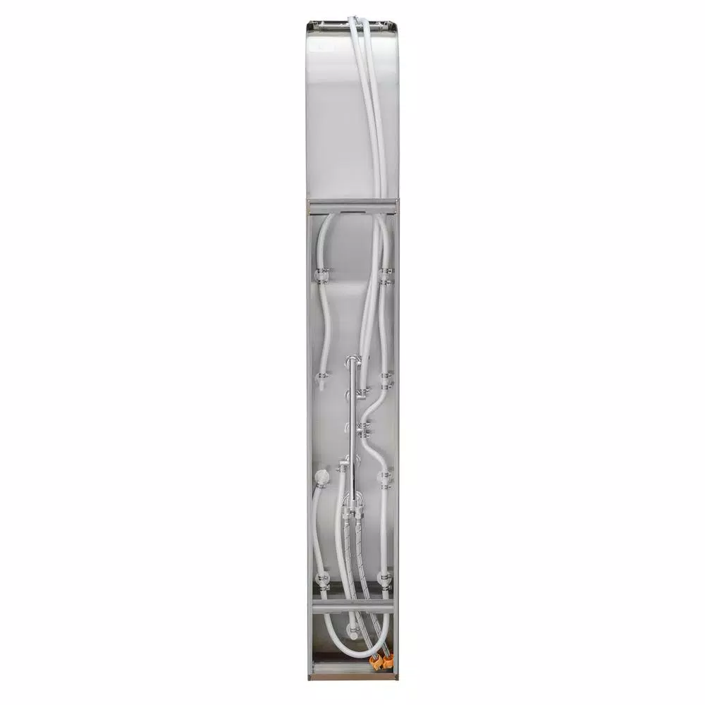 AKDY 65 in. 8-Jet Bronze Stainless Steel Shower Panel System with Rainfall Waterfall and Handheld Wand