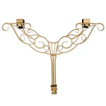 Village Lighting Company 19 in. Gold Antler Adjustable Wreath Hanger, Durable Wrought Iron thumbnail 1