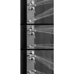 AKDY 65 in. 8-Jet Shower Panel System, Space Gray Brushed Stainless Steel with Rainfall, Waterfall & Wand thumbnail 5