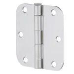 Everbilt 3.5 in. Chrome Steel Butt Door Hinge with 5/8 in. Radius thumbnail 2