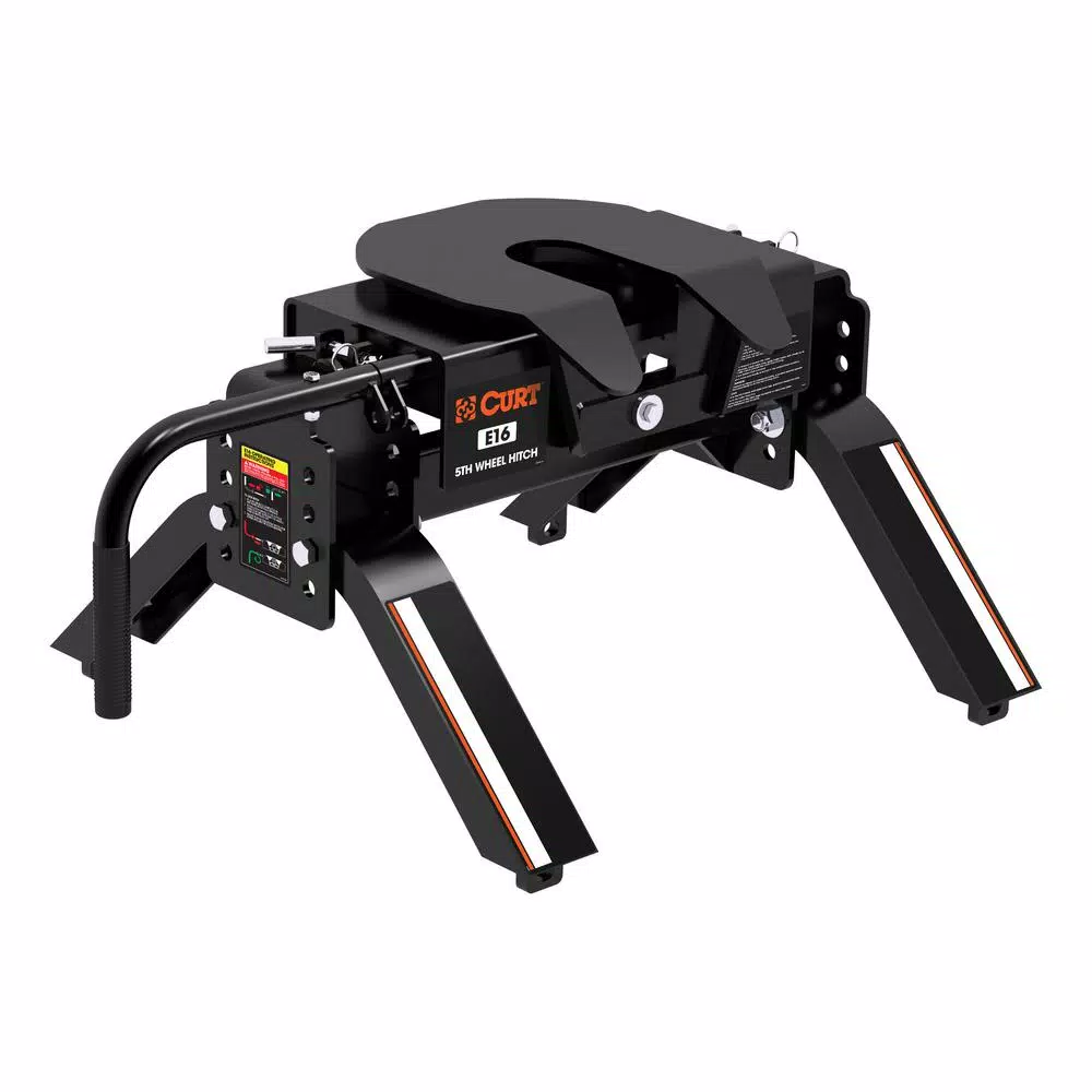 CURT E16 5th Wheel Hitch, 16,000 lbs. Capacity, Dual-Axis Pivot