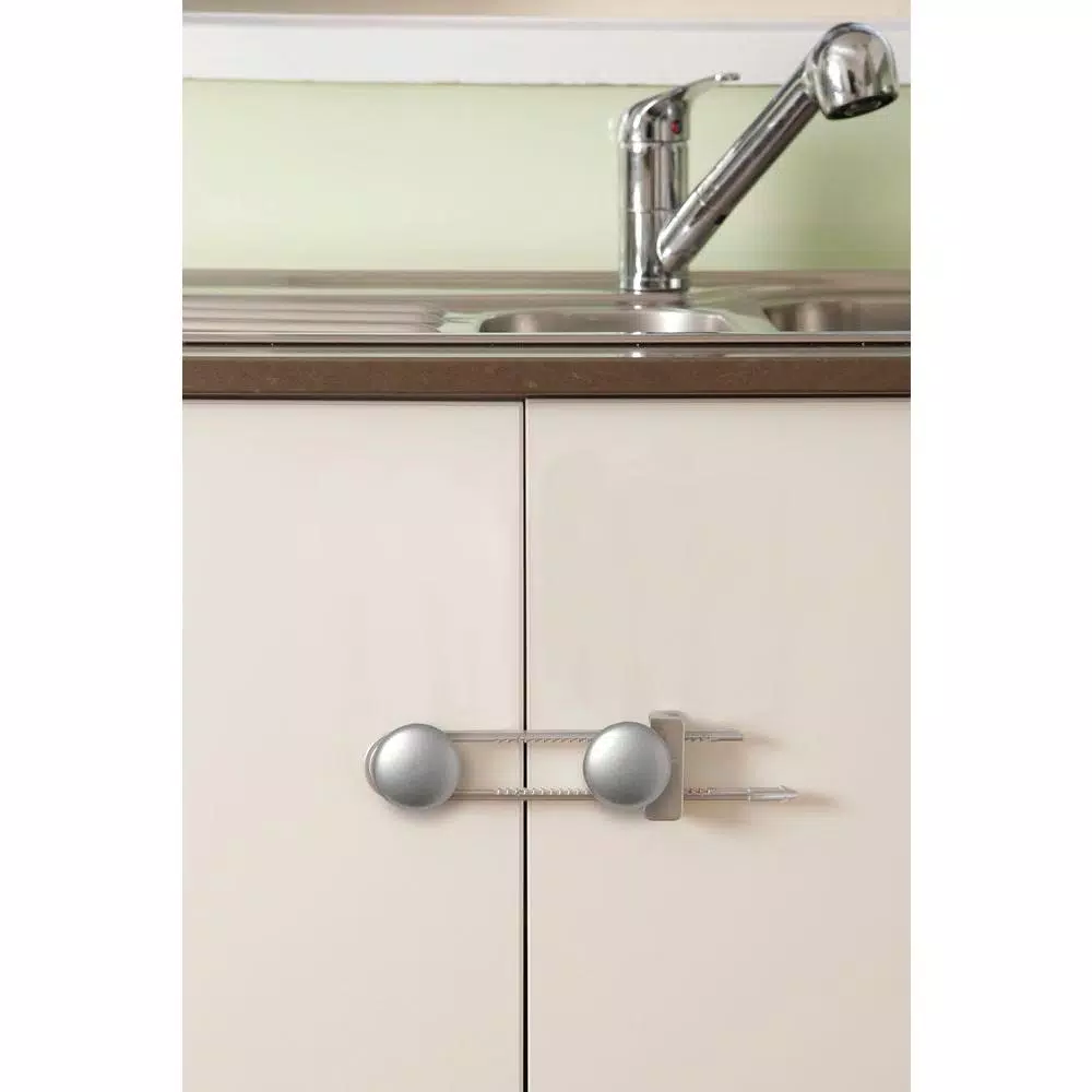 Dreambaby Silver Style Sliding Cabinet Locks, 6-Pack
