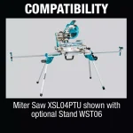 Makita 18V X2 LXT 10 in. Brushless Dual-Bevel Sliding Compound Miter Saw Kit with 4 5.0 Ah Batteries & Charger thumbnail 12