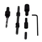 Rack-A-Tiers Javelin 3/8 in. Carbon Steel All-in-One Drilling Bit Extension Set thumbnail 1