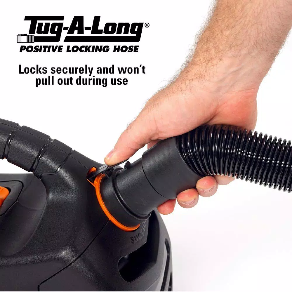 RIDGID 1-7/8 in. Tug-A-Long Expandable Locking Vacuum Hose for Wet/Dry Shop Vacuums