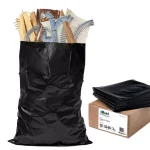Plasticplace 3.0 mil Black Contractor Trash Bags, 55-60 Gal, 38 in. x 58 in., 50-Case thumbnail 2