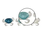 LITTON LANE Coastal Living 8-Inch Aluminum Crab-Shaped Decorative Trays, Set of 3 thumbnail 3
