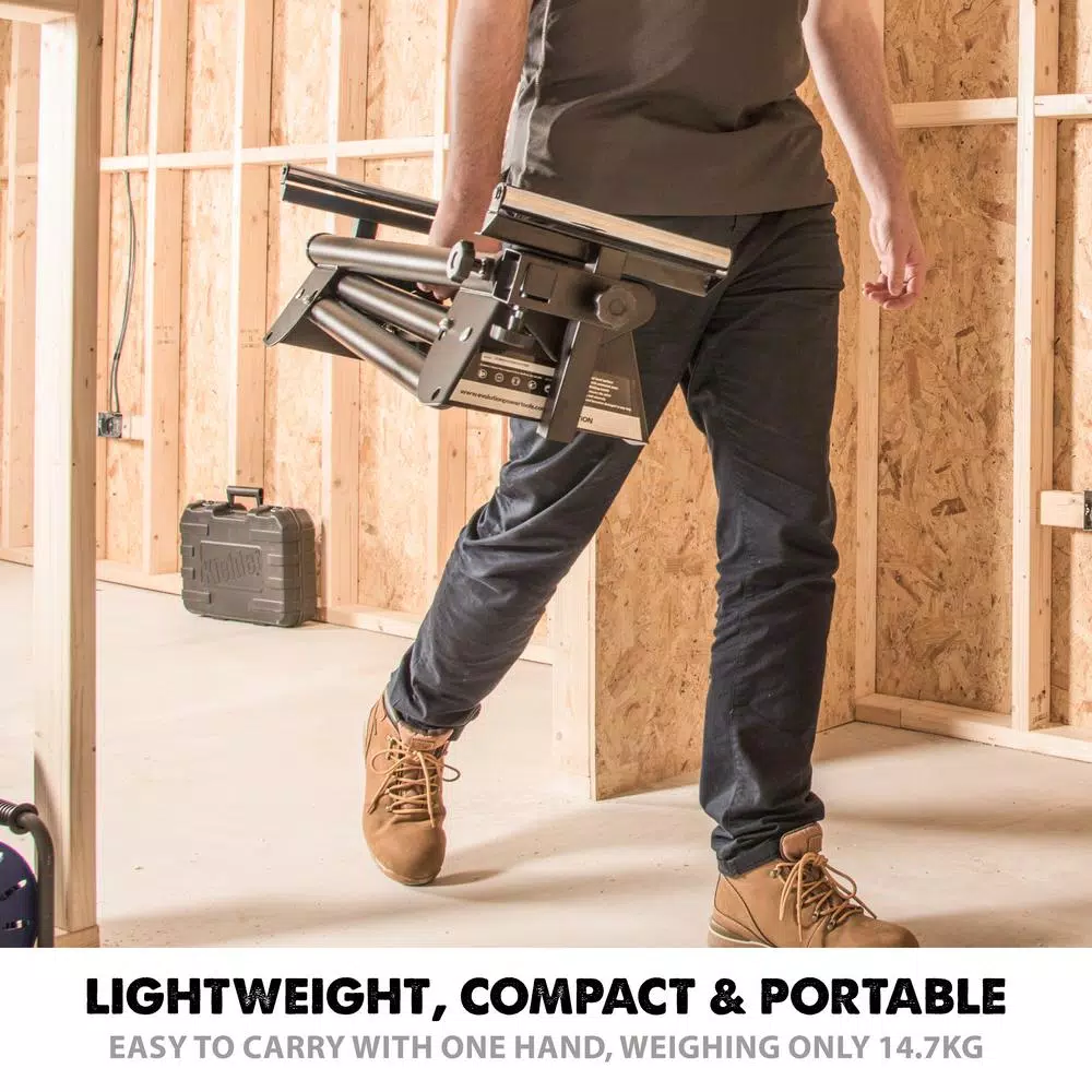 Evolution Power Tools Evolution Compact Folding Miter Saw Stand with Quick Release Mounting Brackets