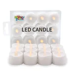 Novelty Place 12-Pack Flameless LED Votive Candles, Battery Operated Flickering Tealight Candles, Warm White thumbnail 7