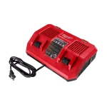 Milwaukee M18 18V Lithium-Ion Dual Bay Rapid Battery Charger thumbnail 1