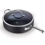 Cooks Standard 5 Qt. Hard-Anodized Aluminum Nonstick Deep Saute Pan with Glass Lid, Black thumbnail 5
