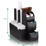 Mind Reader All-in-One Black K-Cup Storage Organizer and Napkin Holder thumbnail 6