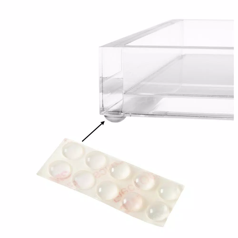 Lavish Home Minimalist Clear Acrylic Catch-All Decorative Tray, Rectangular Valet Tray