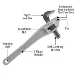 RIDGID 14 in. Model 14 Aluminum Offset Pipe Wrench thumbnail 3