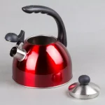 Creative Home Rhapsody 8.4-Cup Cranberry Stainless Steel Stovetop Tea Kettle with Whistle thumbnail 4