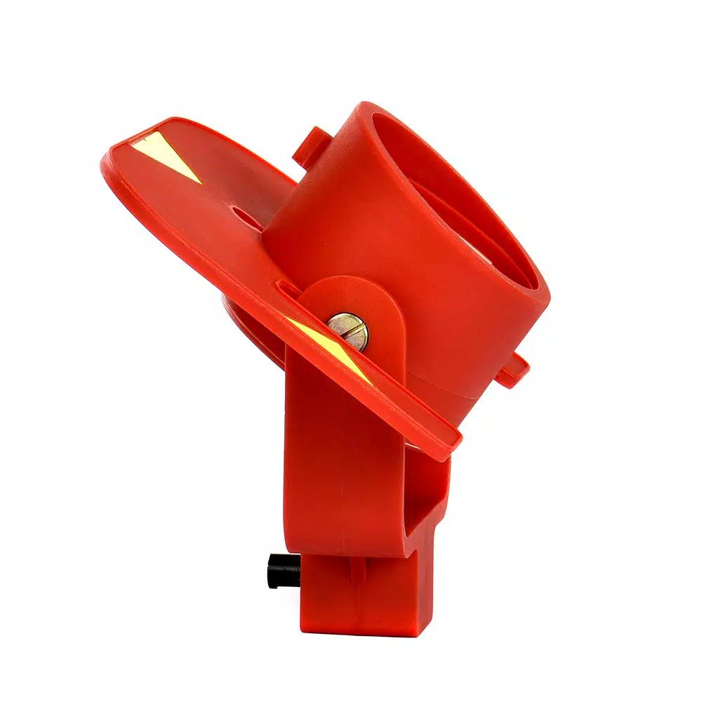 AdirPro Leica Style Tilt Prism Set - Single Circular Prism for Total Stations