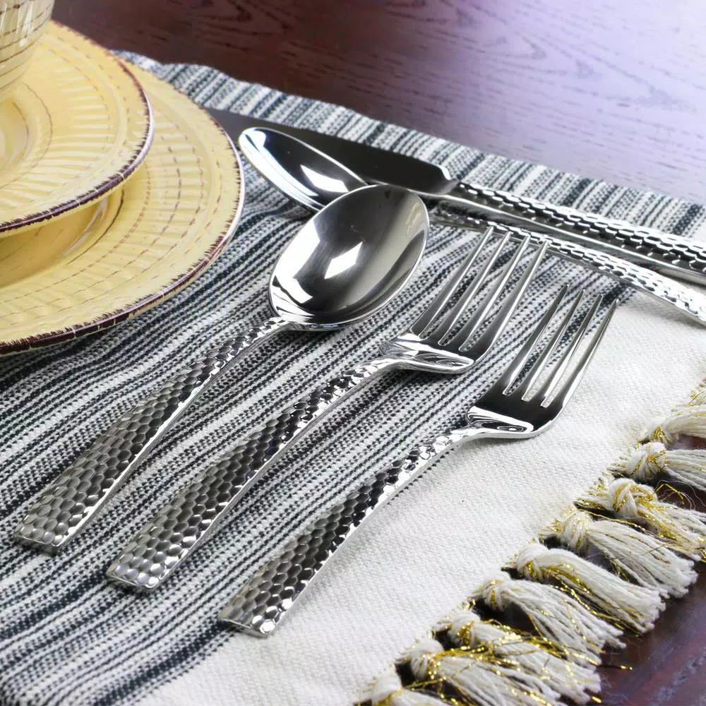GIBSON elite Gibson Braid 20-Piece Stainless Steel Flatware Set, Service for 4