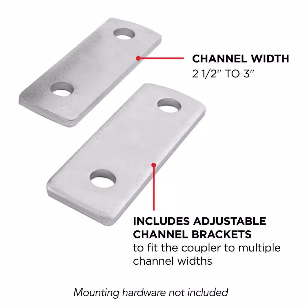 TowSmart Class II 2 in. Ball Coupler with 2-1/2 in. to 3 in. Adjustable Collars