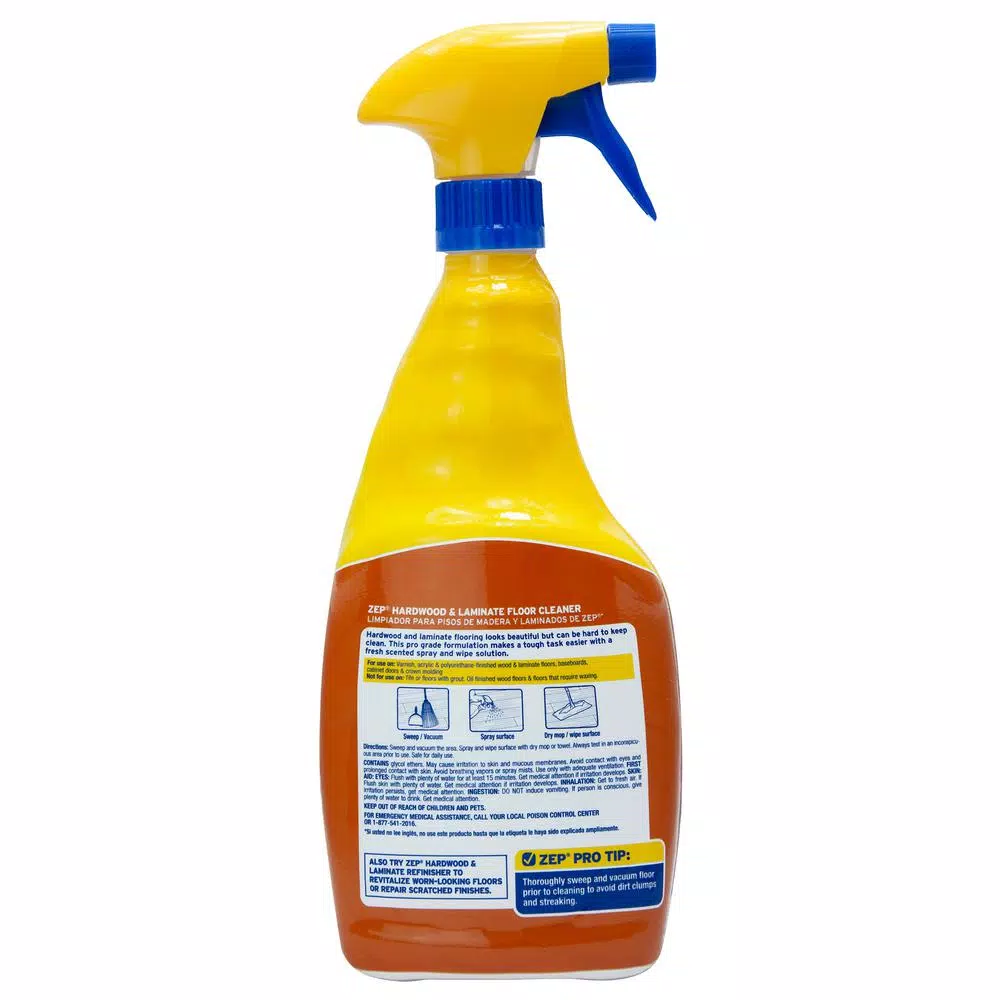Zep Hardwood and Laminate Floor Cleaner, 32 oz. (Case of 12)