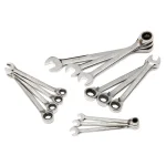 Husky 25-Piece SAE/Metric Reversible Ratcheting Wrench Set thumbnail 4