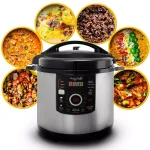 MegaChef Mega Chef 12 Qt. Digital Electric Pressure Cooker with 15 Presets, Black and Silver thumbnail 8