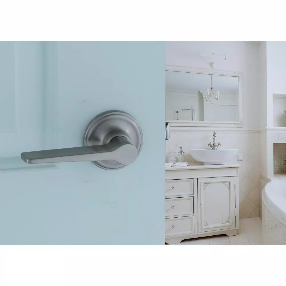 Copper Creek Zane Contemporary Satin Stainless Steel Passage Door Lever