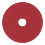 Premiere Pads 12 in. Red Buffing Floor Maintenance Pad thumbnail 1