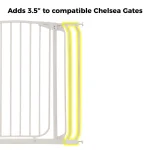 Dreambaby 3.5 in. Gate Extension for Chelsea Extra Tall Child Safety Gates, White thumbnail 2