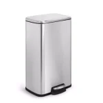 Innovaze 8 Gallon Stainless Steel Rectangular Step-On Kitchen Trash Can with Fingerprint Resistant Finish thumbnail 1