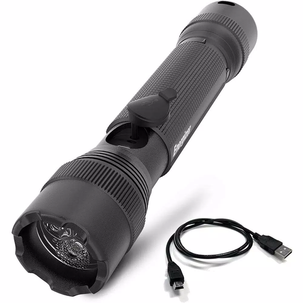 Energizer TAC-R 700 Rechargeable LED Tactical Flashlight, 700 Lumens, Aircraft-Grade Aluminum