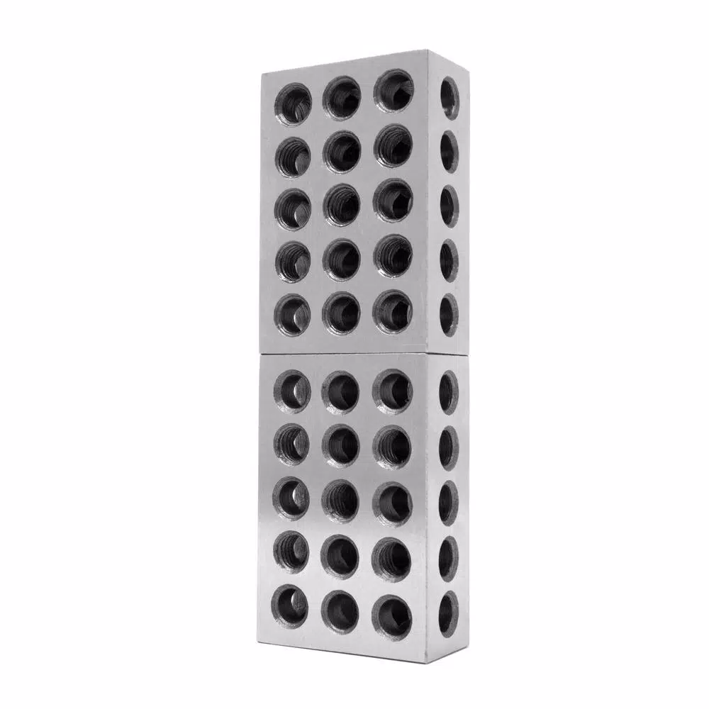 WEN Metric 1-2-3 Gauge Blocks, Hardened Steel Precision Set (2-Pack)