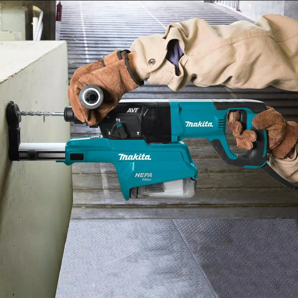 Makita HR2661 1 in. AVT Rotary Hammer with HEPA Dust Extractor, SDS-Plus, D-Handle