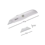 Stalwart Retractable Utility Knife Set, 6-Pack, Aluminum Alloy Body thumbnail 3