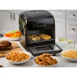 Modernhome 10 Qt. Digital Air Fryer Oven with Rotisserie, Multiple Racks, and Recipe Book - Black thumbnail 7