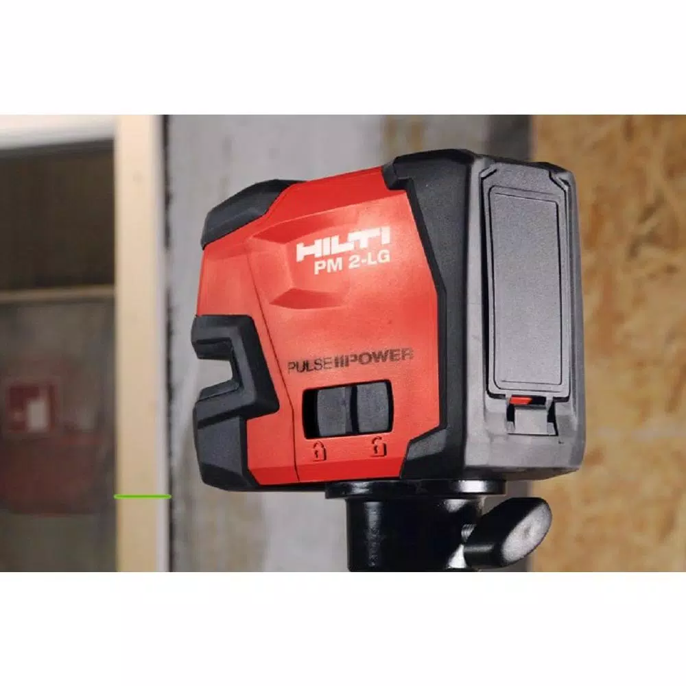 Hilti PM 2-LG Self-Leveling Green Beam Line Laser Level, 66 ft. Range