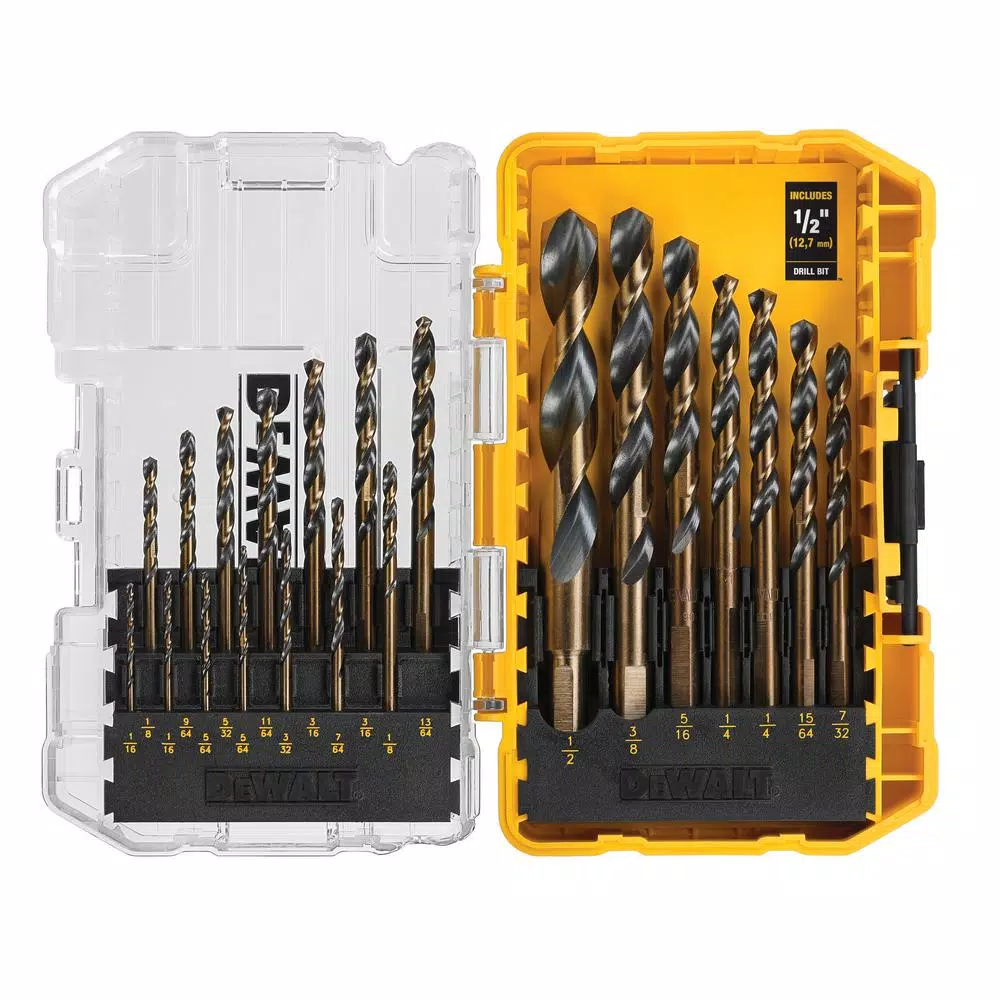 DEWALT 21-Piece Black Oxide Twist Drill Bit Set