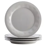 Rachael Ray Cucina 16-Piece Stoneware Dinnerware Set, Sea Salt Gray thumbnail 8