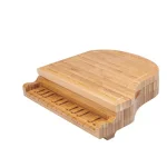 Legacy Picnic Time Piano Cheese Board and Tools Set - Bamboo Baby Grand Piano Design thumbnail 1