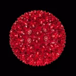 Wintergreen Lighting 7.5 in. Red LED Starlight Sphere with 120 Mini Lights thumbnail 1