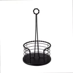 Spectrum Everly Braided Steel Paper Towel Holder, Black Farmhouse Kitchen Decor thumbnail 4