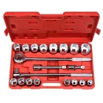 TEKTON 21-Piece 3/4 in. Drive 6-Point Shallow Socket Set, 7/8 in. to 2 in. thumbnail 1