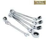 Husky 10-Piece Flex-Head Ratcheting Wrench Set, SAE and Metric thumbnail 2