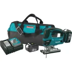 Makita 18V LXT Cordless Jig Saw Kit with 2 Batteries and Rapid Optimum Charger thumbnail 1