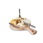Boska Amigo 3-Piece Beechwood Cheese Board and Stainless Steel Knife Set thumbnail 3