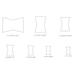 POWERTEC 7-Hole Butterfly Inlay Template Set for Router thumbnail 2